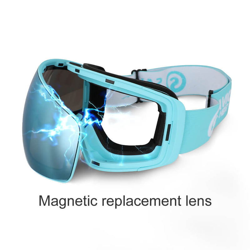 Load image into Gallery viewer, Savior Ski Goggles Blue Orange
