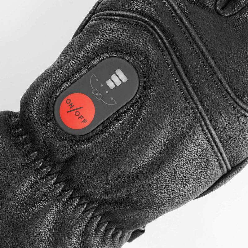 Cargue la imagen en el visor de la galería, 【PinnacleWarm Leather Set】S06 Heated Leather Gloves &amp; UV Protection Ski Goggles
