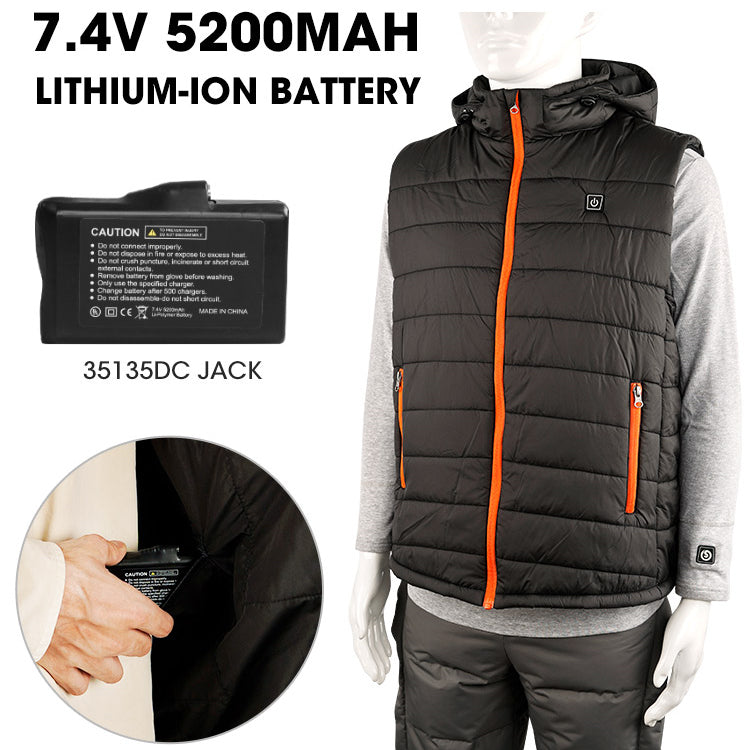 Cargue la imagen en el visor de la galería, Savior Men&#39;s Heated Vest For Winter Outdoor Adventures
