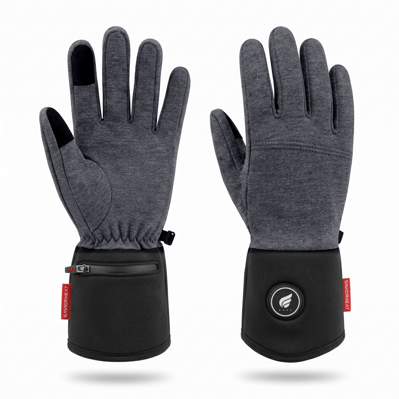 Laden Sie das Bild in Galerie -Viewer, GVL116G3 Wool Touchscreen Heated Glove Liners
