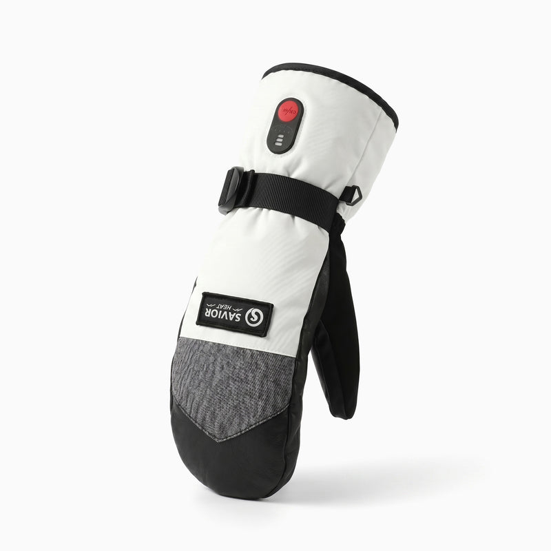 Chargez l'image dans la visionneuse de la galerie, Built with waterproof and windproof materials, these heated mittens help keep moisture from building up inside.
