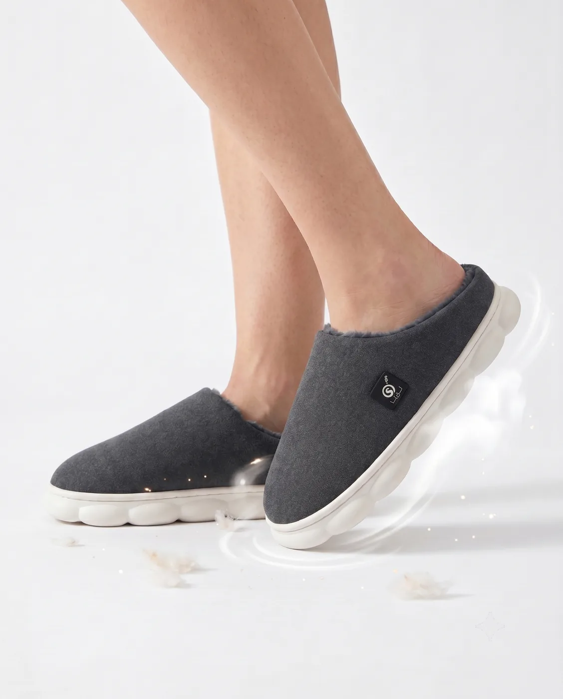 Easy Slip-On Warmth - Savior Heat Unisex Rechargeable Heated Slippers