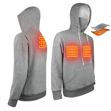 Women's Heated Pullover Hoodie with Core Heating