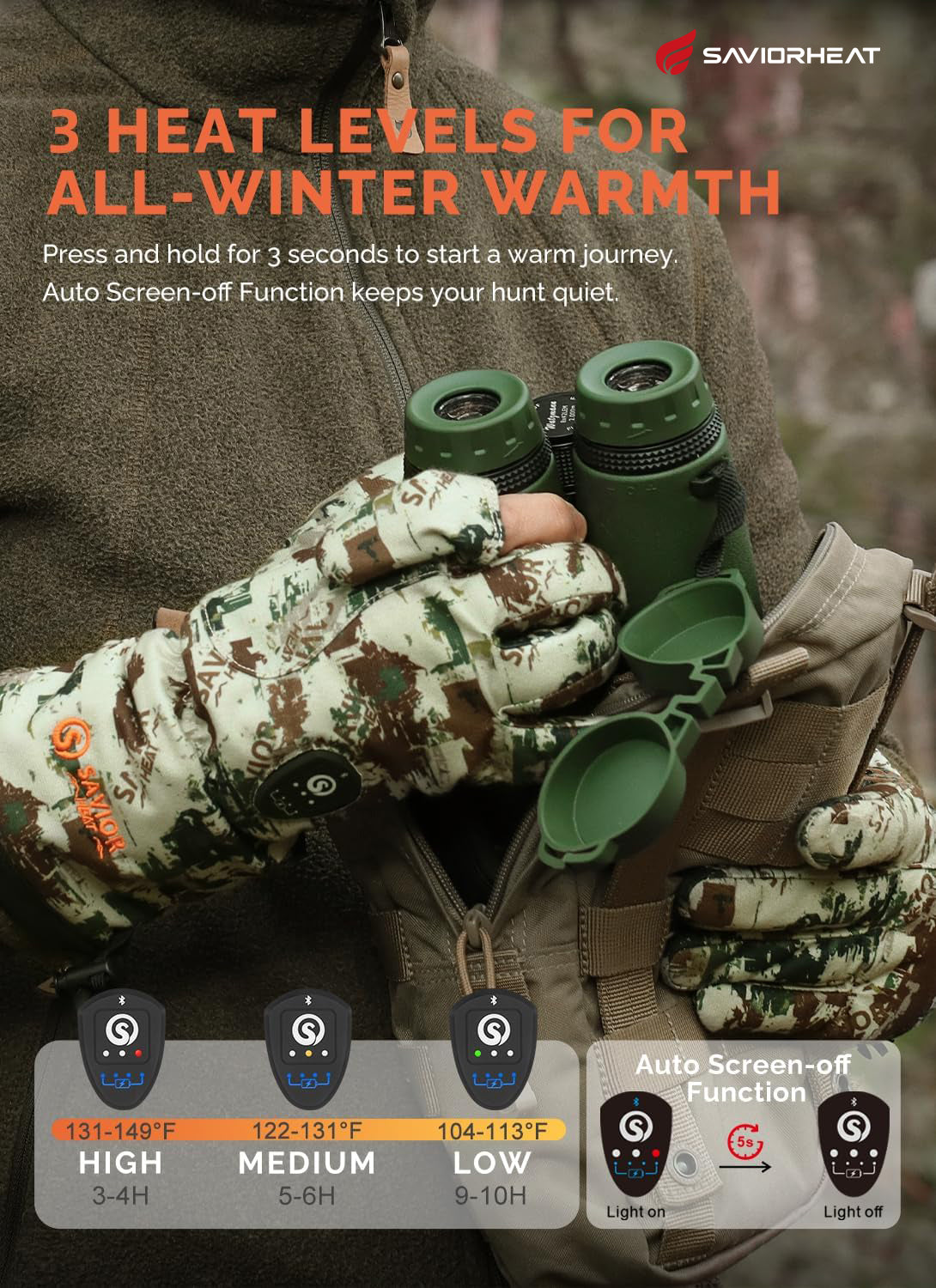 Camo Heated Hunting Gloves – Reed & Rock Camouflage