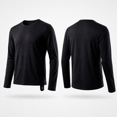 Men's Soft Wool-Blend Heated Base Layer Top