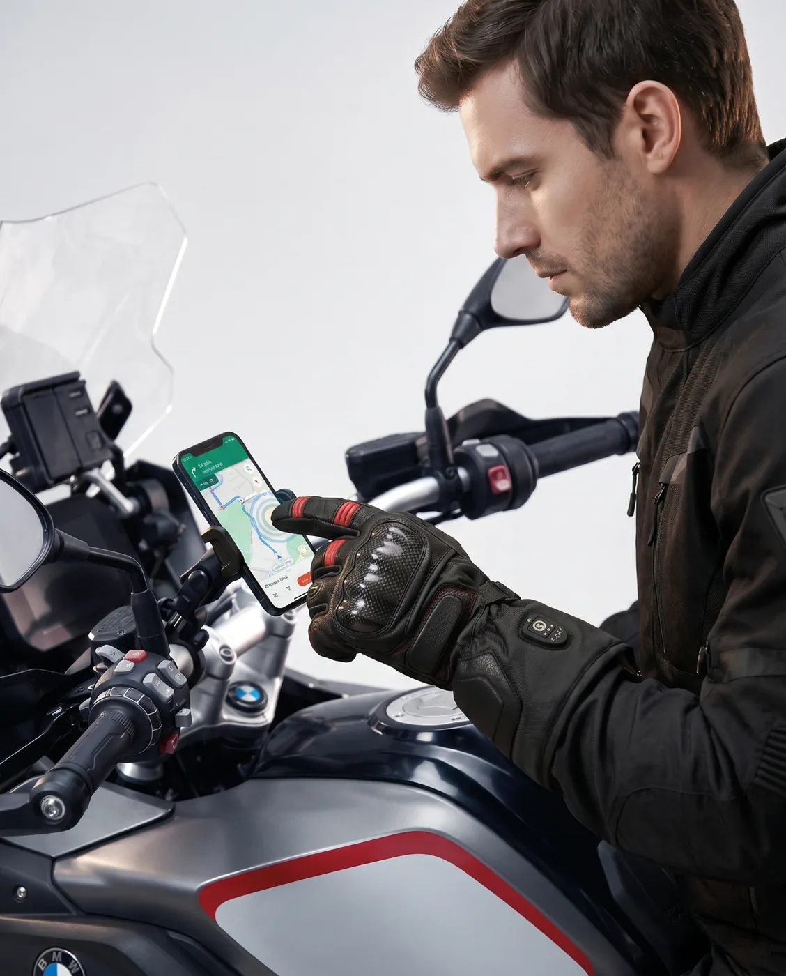 Touchscreen Friendly - Savior Heat SHG03 Heated Motorcycle Gloves 2.0