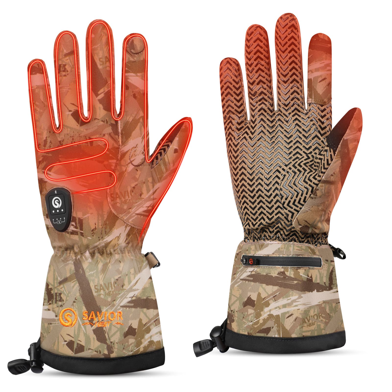 Savior Heated Hunting Gloves 2.0 Upgraded Heating Technology,3000mAh Fast-Charging Battery