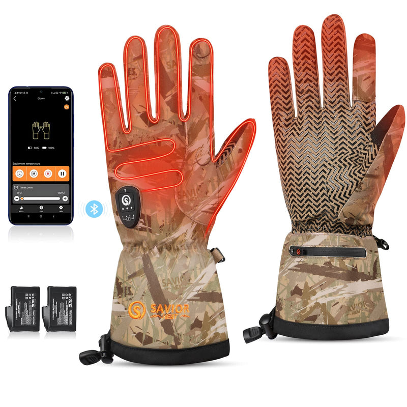 Cargue la imagen en el visor de la galería, Savior Heated Hunting Gloves 2.0 Upgraded Heating Technology,3000mAh Fast-Charging Battery
