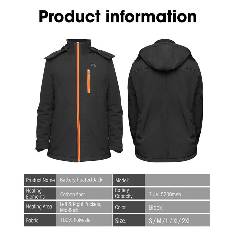 Cargue la imagen en el visor de la galería, Savior Men&#39;s Electric Heated Jacket For Outdoor Sports
