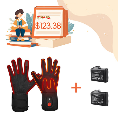 【Back to School Season】Savior Heat SW04 Thin Heated Gloves+2200mAh Battery