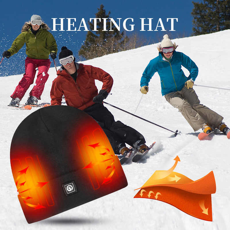 Cargue la imagen en el visor de la galería, SAVIOR Winter Warm Rechargeable Heated Fleece Hat
