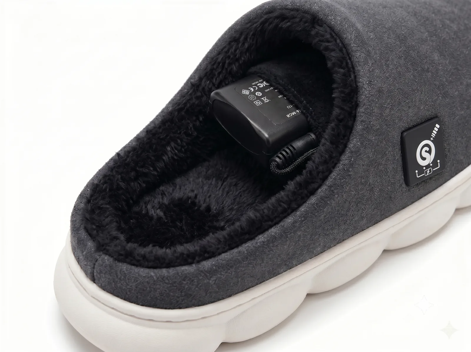 3-Level Heat Control - Unisex Rechargeable Heated Slippers