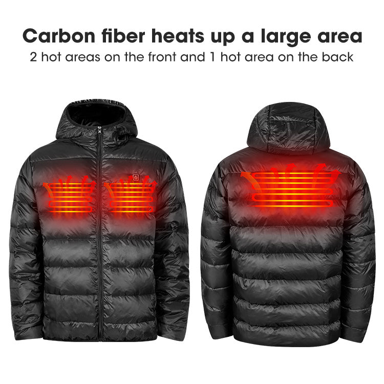 Cargue la imagen en el visor de la galería, Savior Men&#39;s Women&#39;s Lightweight Heated Down Jacket
