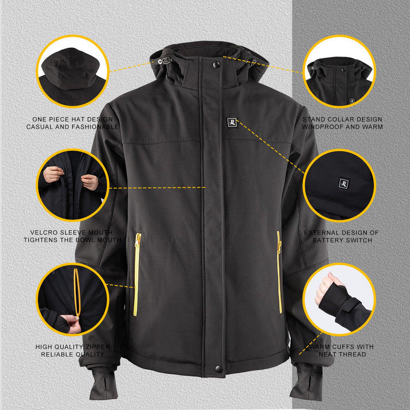 Cargue la imagen en el visor de la galería, Savior Men&#39;s Waterproof Rechargeable Heated Jackets
