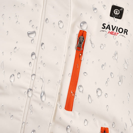 Savior Men's Women's Heated Jacket With Windproof Zippers
