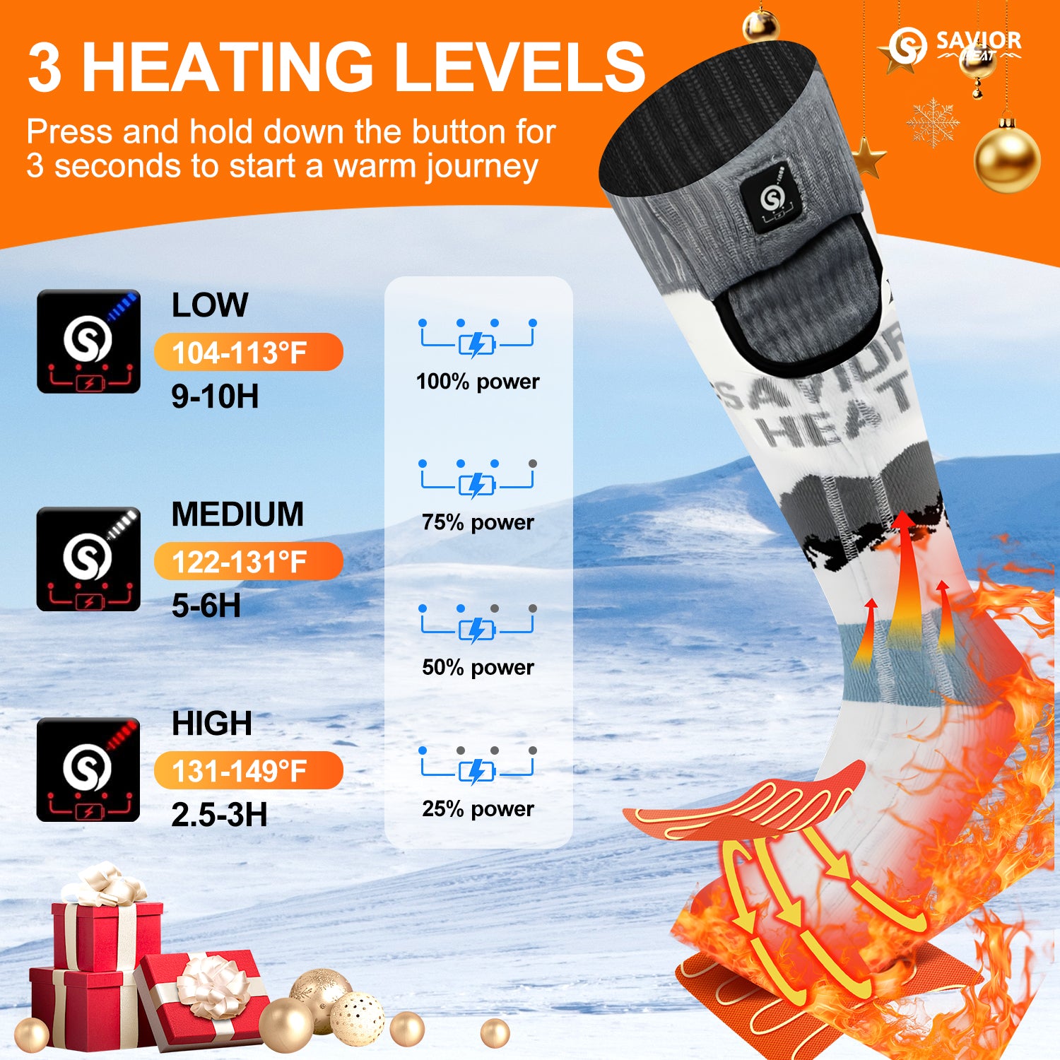 Thermal Heated Socks – Keep Your Feet Warm All Day in Winter