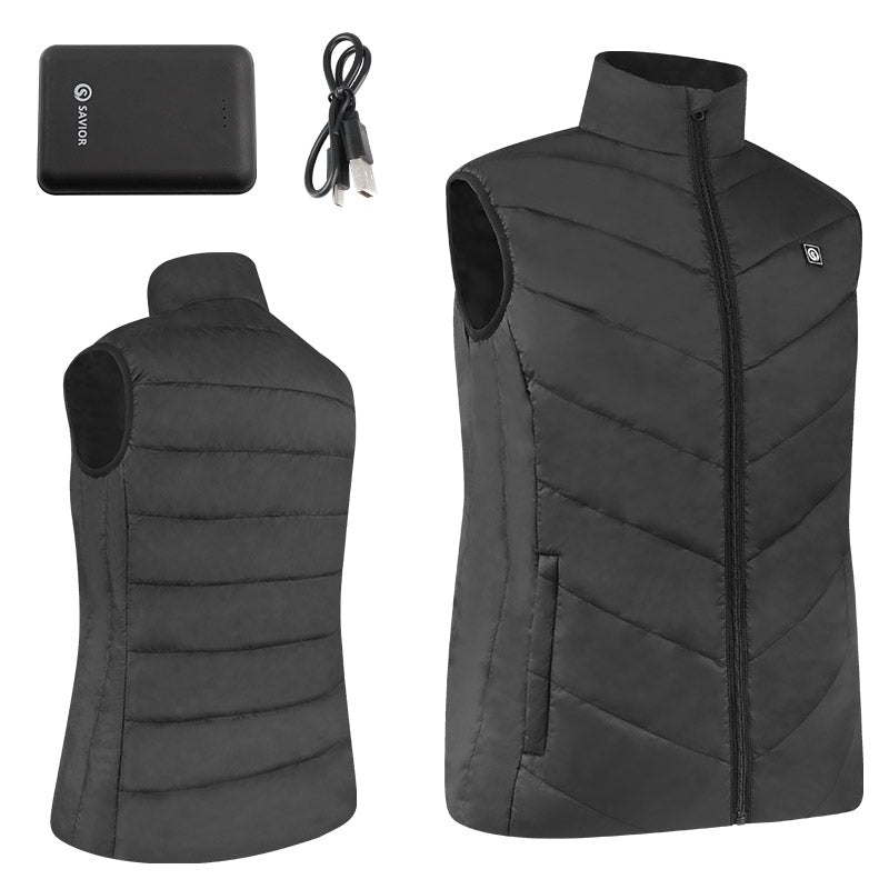 Cargue la imagen en el visor de la galería, Savior Women&#39;s Lightweight 5V 10000mah Electric Heated Vest
