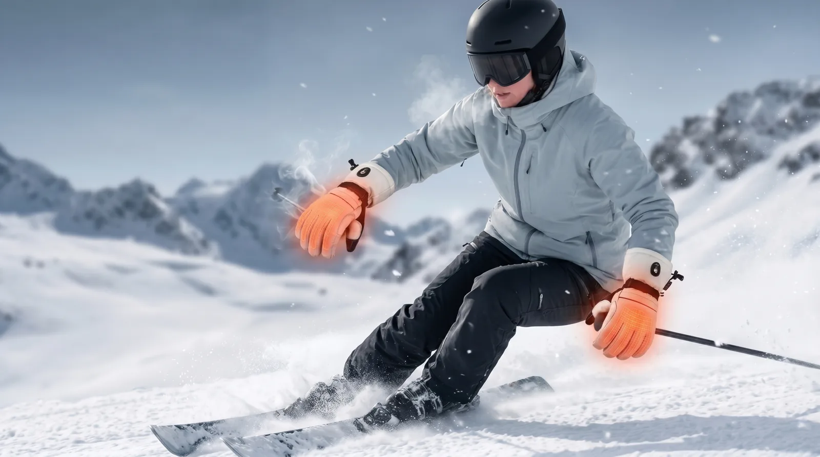 Savior Heat EH8 Pro Extreme Cold Heated Ski Gloves product detail
