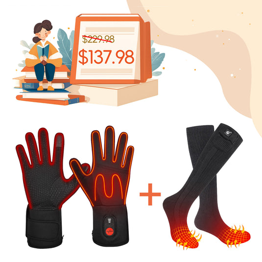 [Back to School Season] Savior Heat SW04 Thin Heated Gloves+SS02B Socks