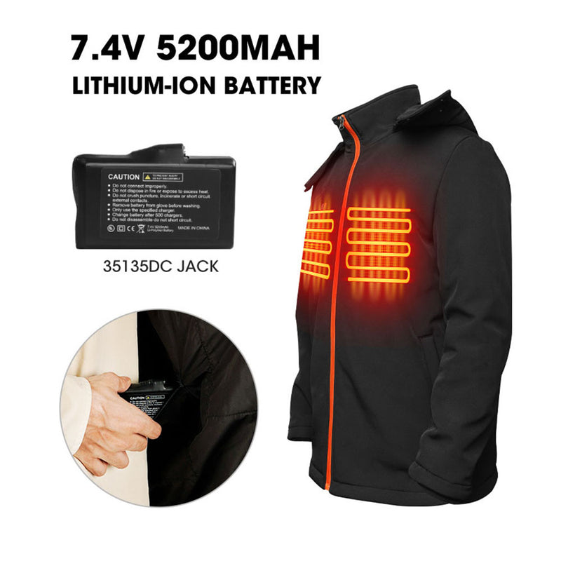 Cargue la imagen en el visor de la galería, Savior Men&#39;s Electric Heated Jacket For Outdoor Sports
