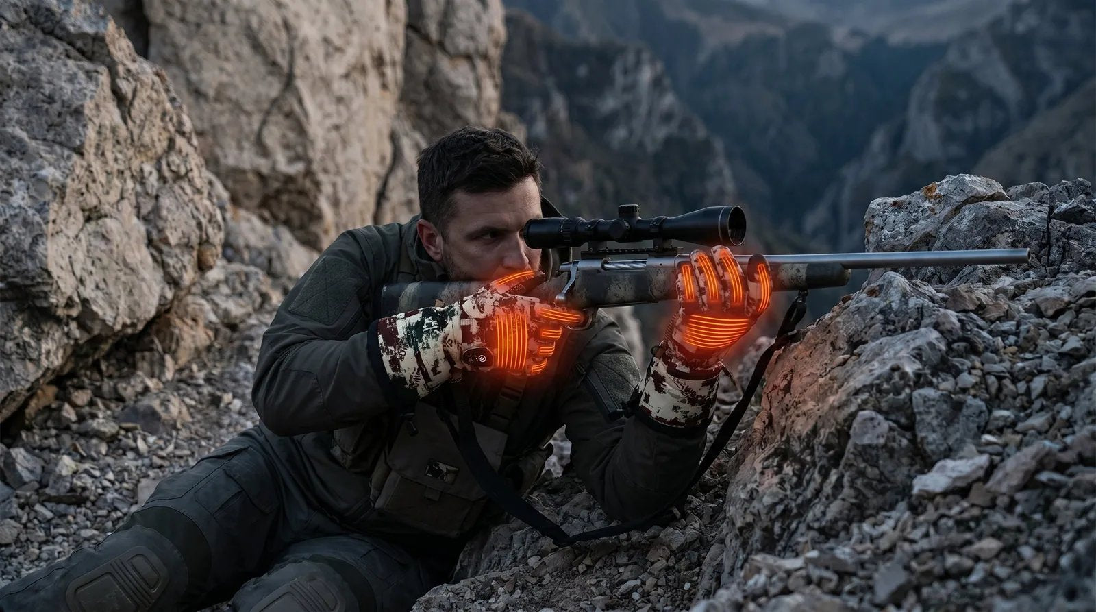 Savior Heat HUGP02FC Rock Camo Hunting Gloves 2.0 product detail