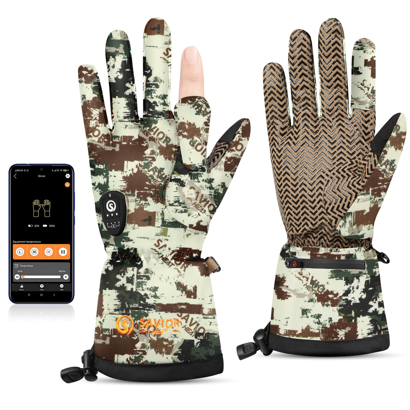 Savior Hunting Gloves 2.0 Heated & Fast-Charging Battery