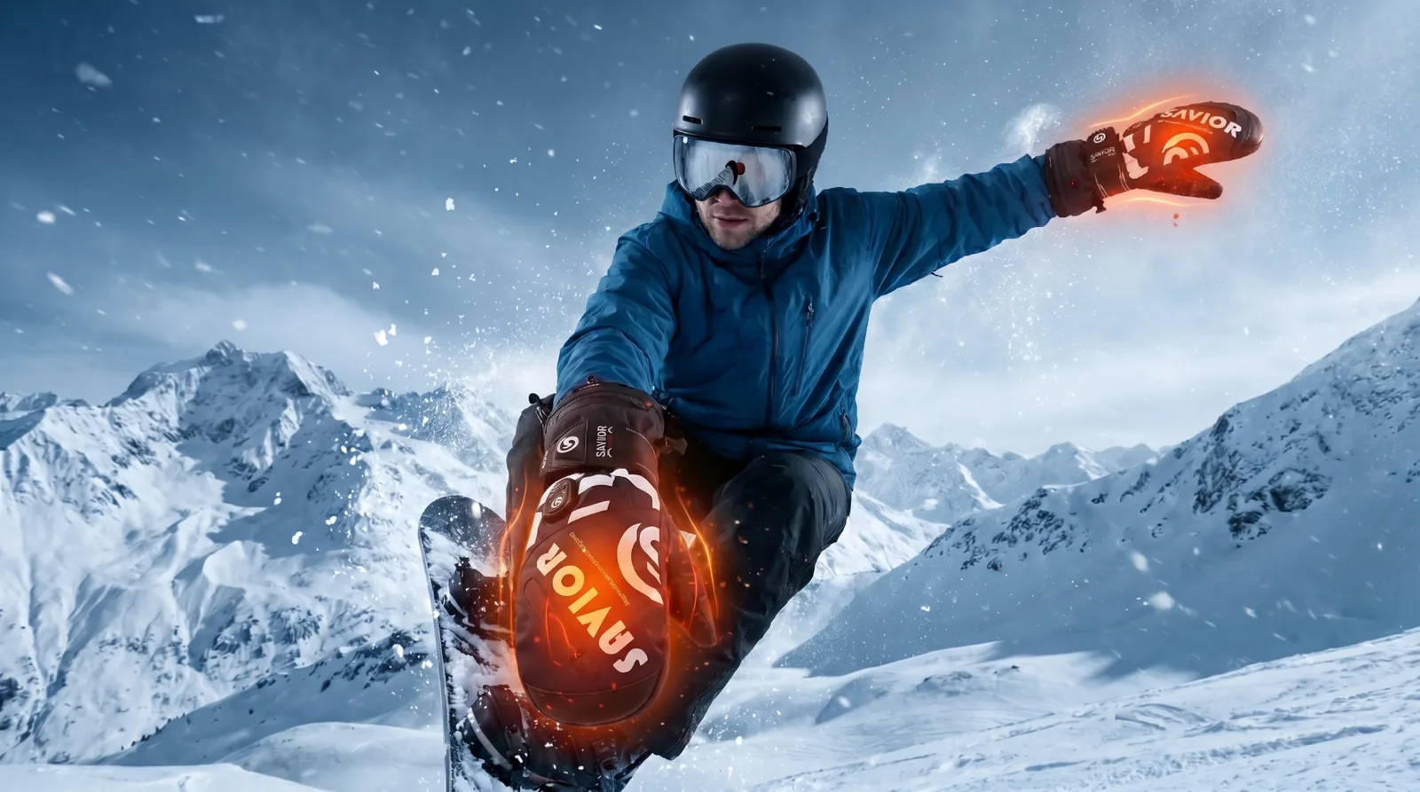 Savior Heat GVMP01 Pro Heated Snowboard Mittens 2.0 product detail