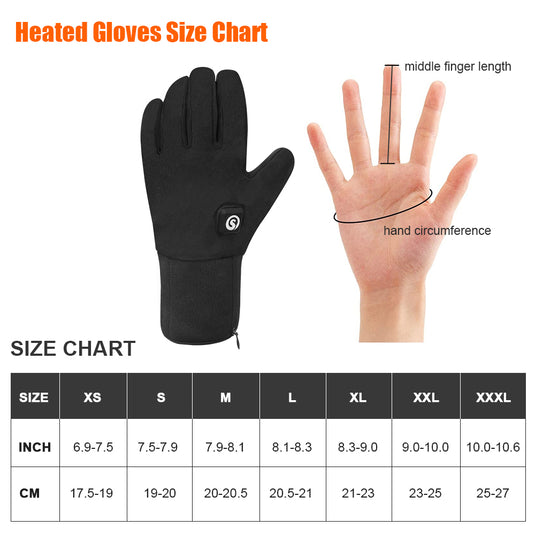 Saviour Heat Heated Glove Liners para hombres y mujeres, guantes de batería eléctrica recargable S20