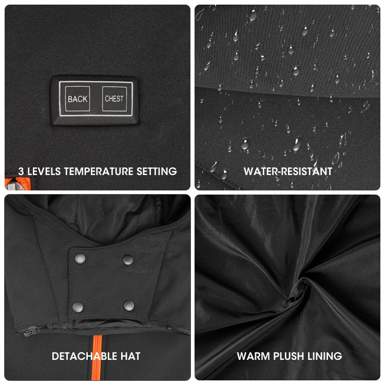 Load image into Gallery viewer, Heated Jacket with Battery Pack – Waterproof Windproof Winter Coat for Men
