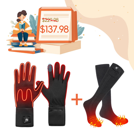 [Back to School Season] Savior Heat S13 Thin Heated Gloves+SS02B Socks