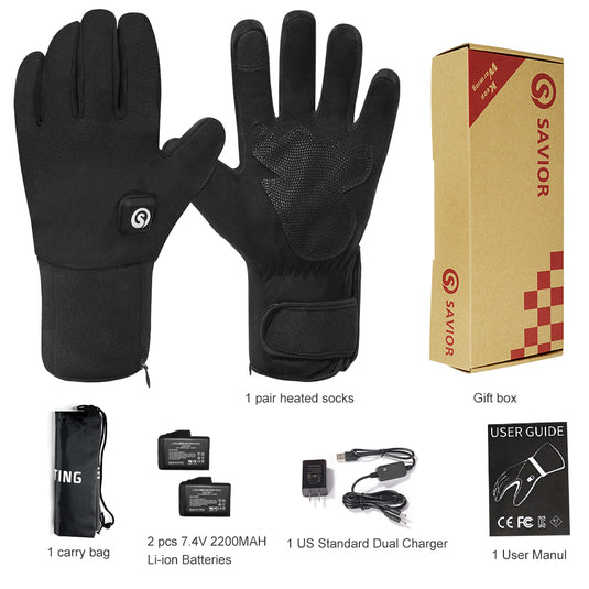 Savior Thin Heated Breathable Cycling Gloves - S20