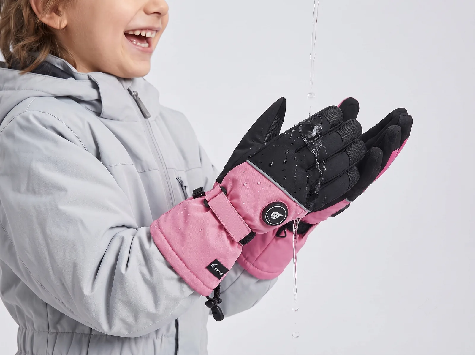 Water Guard - Savior Heat Snow-Ready Lightweight Kids Heated Ski Gloves