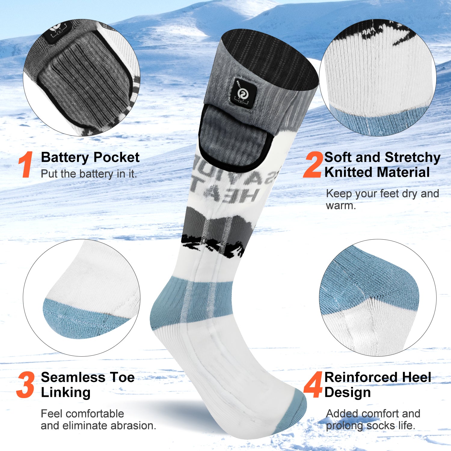 Thermal Heated Socks – Keep Your Feet Warm All Day in Winter