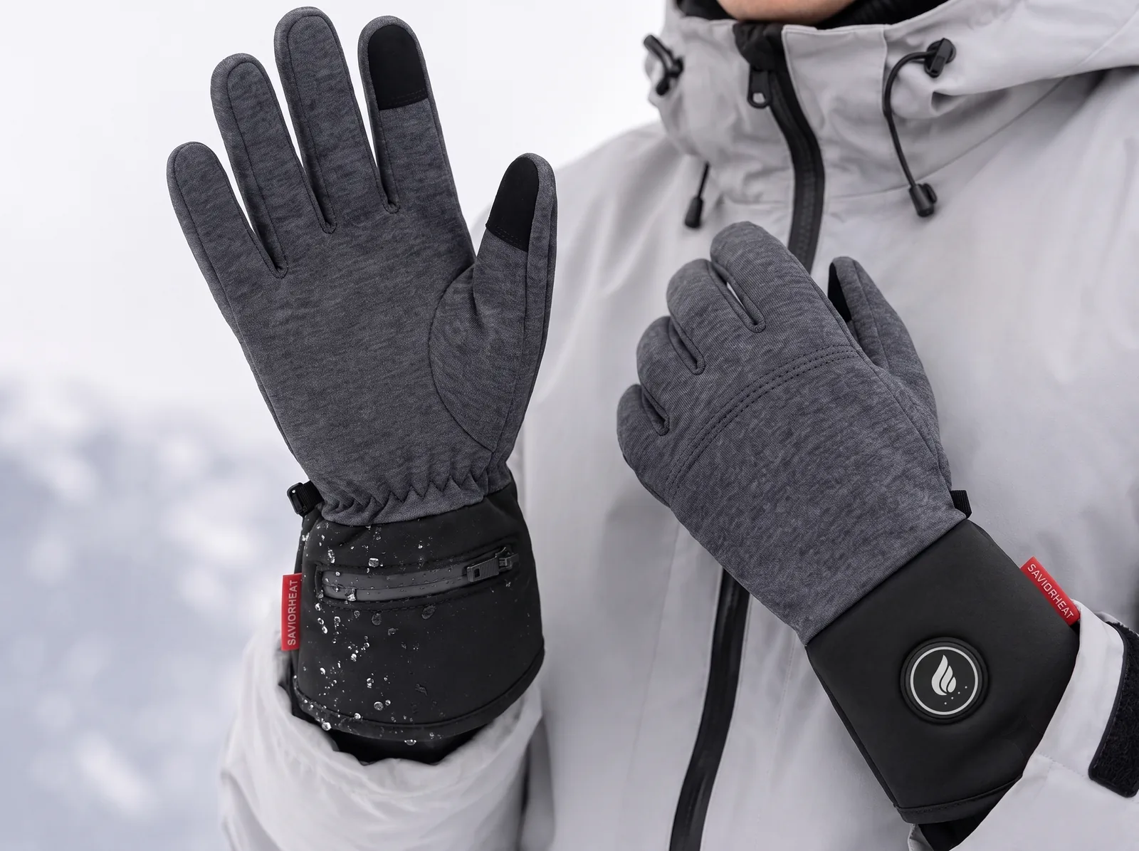 Washable & Pill-Resistant - Savior Heat Wool Blend Comfort Heated Glove Liners
