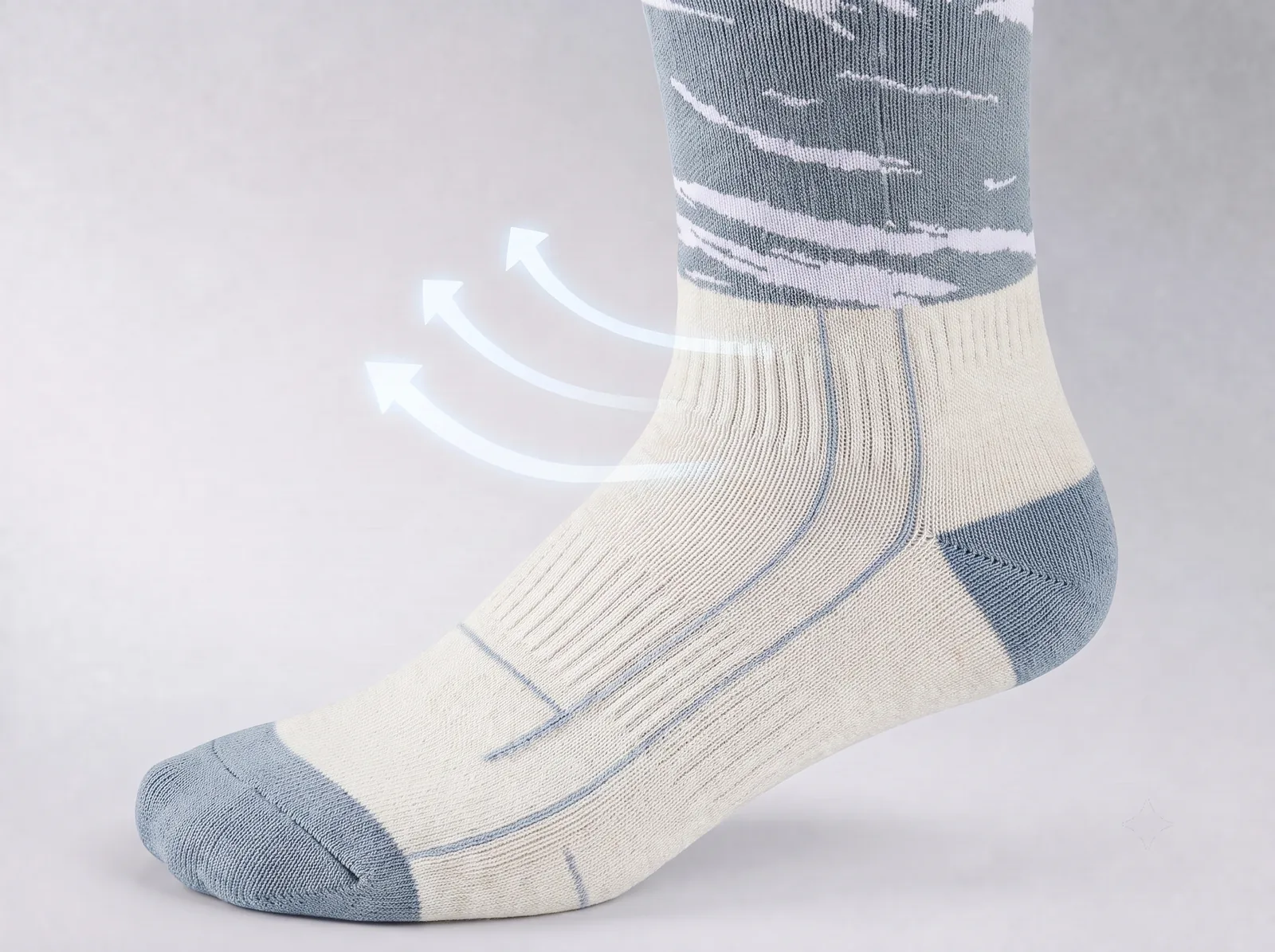 Breathable Comfort - Savior Heat Heat-Transfer Arch Support Heated ski Socks