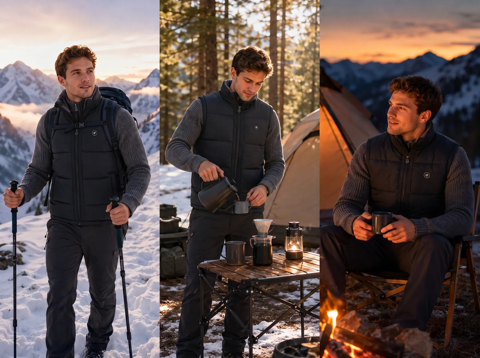 Savior Heat Men's Drawcord-Hem Heated Vest product detail