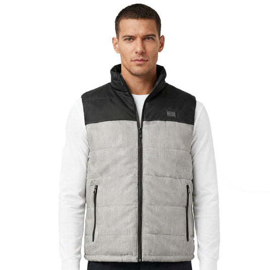Men’s Heated Vest – Rechargeable Battery Warm Vest with 4 Heating Zones, Smart Dual Control