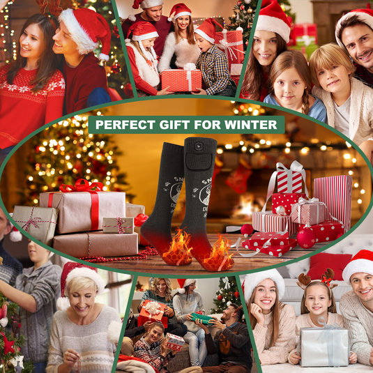 SNOW DEER Heated Socks with 3000mAh Long Endurance Batteries