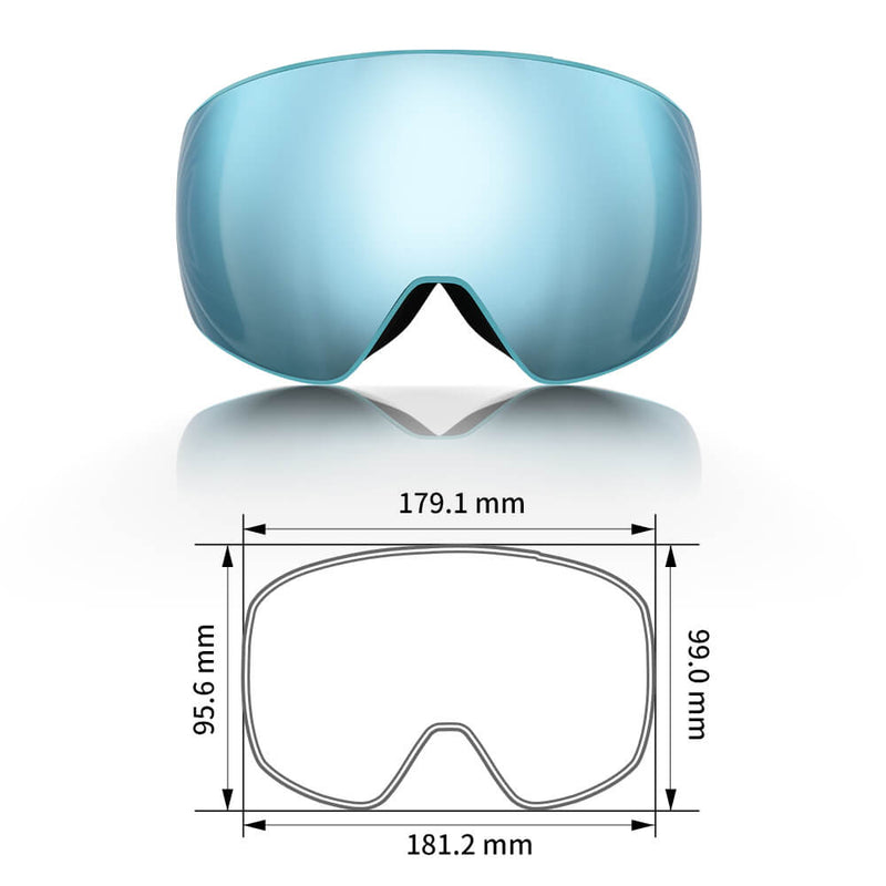 Load image into Gallery viewer, Savior Ski Goggles Blue Orange
