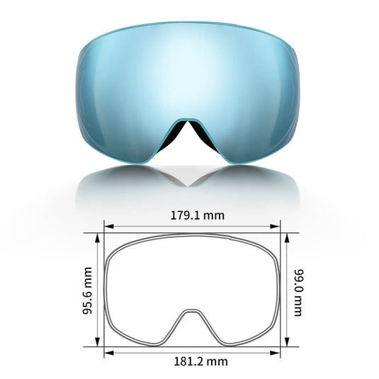 Savior Ski Goggles Blue Orange