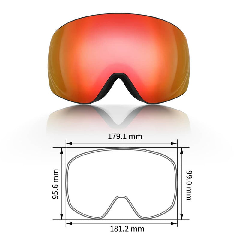 Load image into Gallery viewer, Savior Ski Goggles Blue Orange
