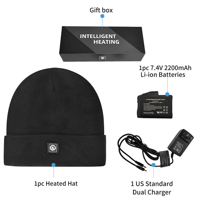 Chargez l&#39;image dans la visionneuse de la galerie, SAVIOR Winter Warm Rechargeable Heated Fleece Hat
