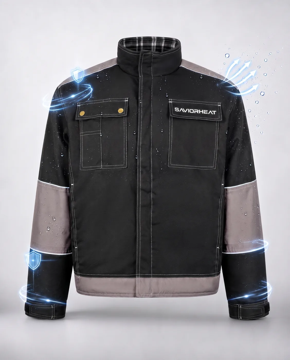 300D Weather Protection - Savior Heat Comfort-Lined Heated Work Jacket