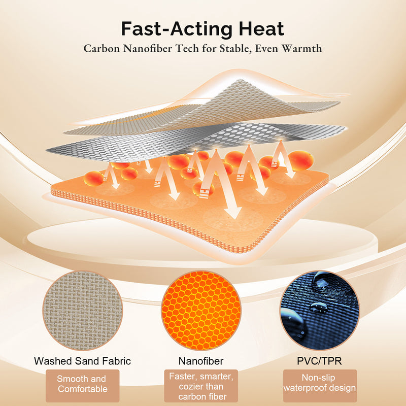 Load image into Gallery viewer, Rechargeable Heated Seat Cushion – Portable Warmth with 3 Heat Levels
