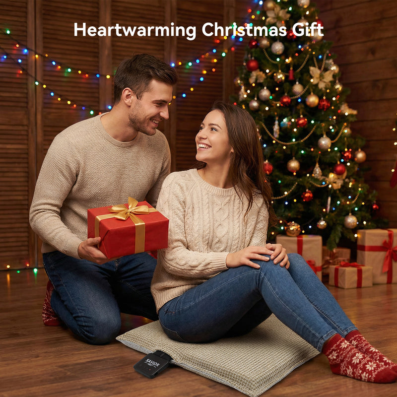 Load image into Gallery viewer, Rechargeable Heated Seat Cushion – Portable Warmth with 3 Heat Levels
