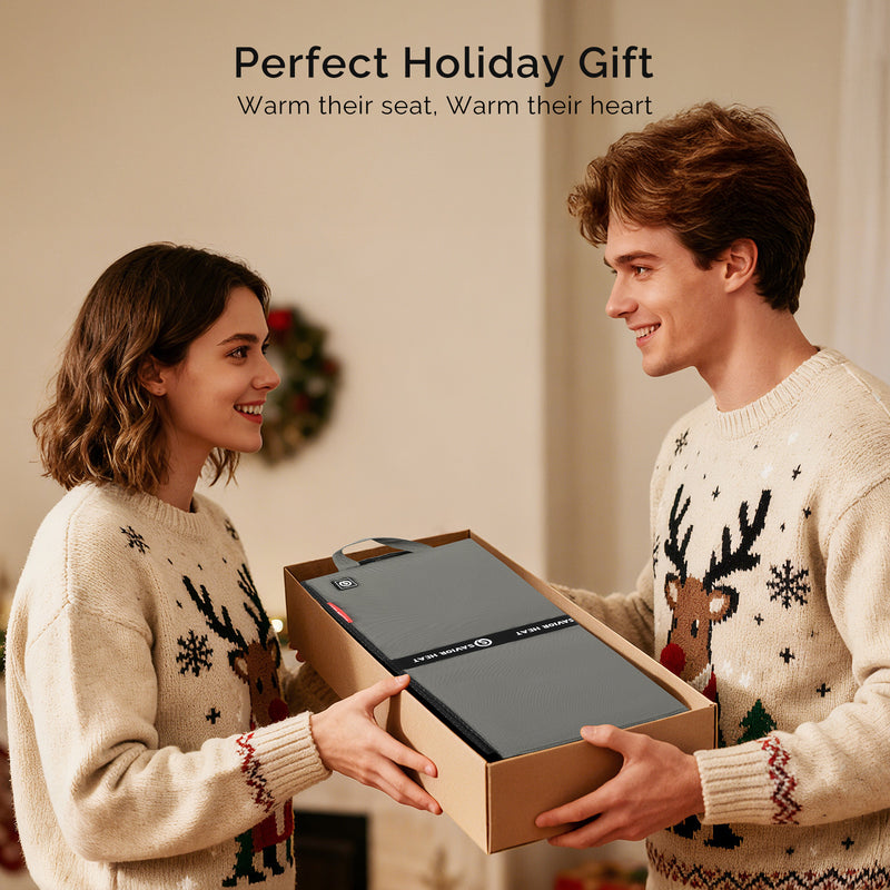 Load image into Gallery viewer, Portable Heated Seat Cushion with Power Bank, 3S Fast Heating, 3 Heat Levels
