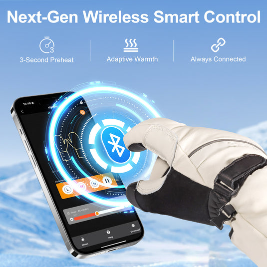 EH8 Pro Heated Gloves 3.0 – Full Finger Mobility, Aerogel Thermal Shield, –5°F Rated, 3000mAh Fast-Charge