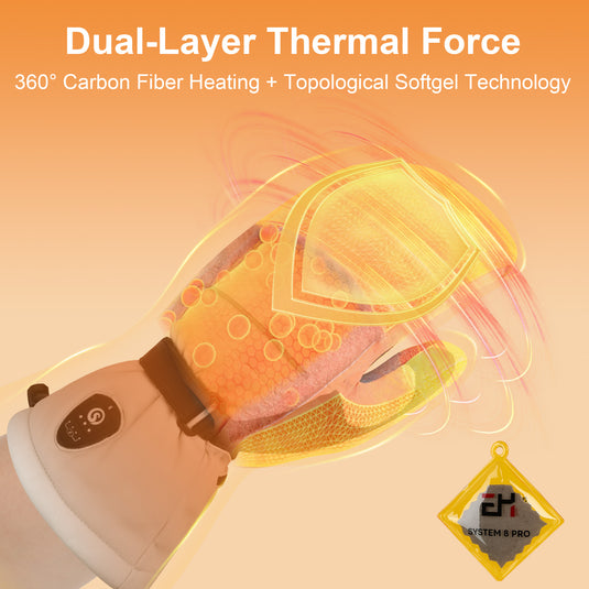 EH8 Pro Heated Mittens 3.0 – Extreme Cold Protection, Aerogel Insulation, –5°F Rated, 3000mAh Fast-Charge