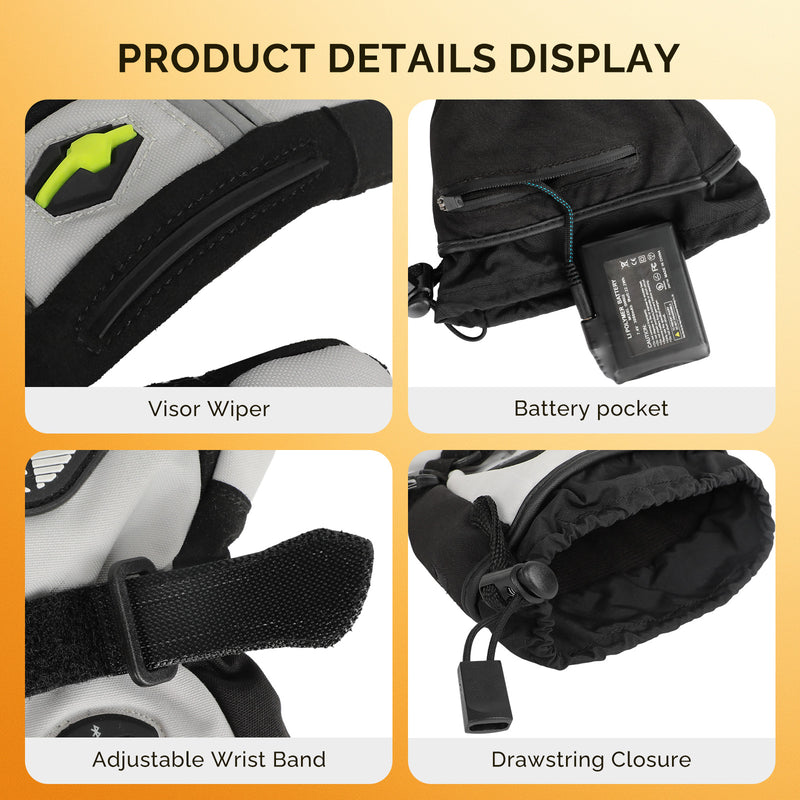 Cargue la imagen en el visor de la galería, Pro-Series Bluetooth Heated Motorcycle Gloves
