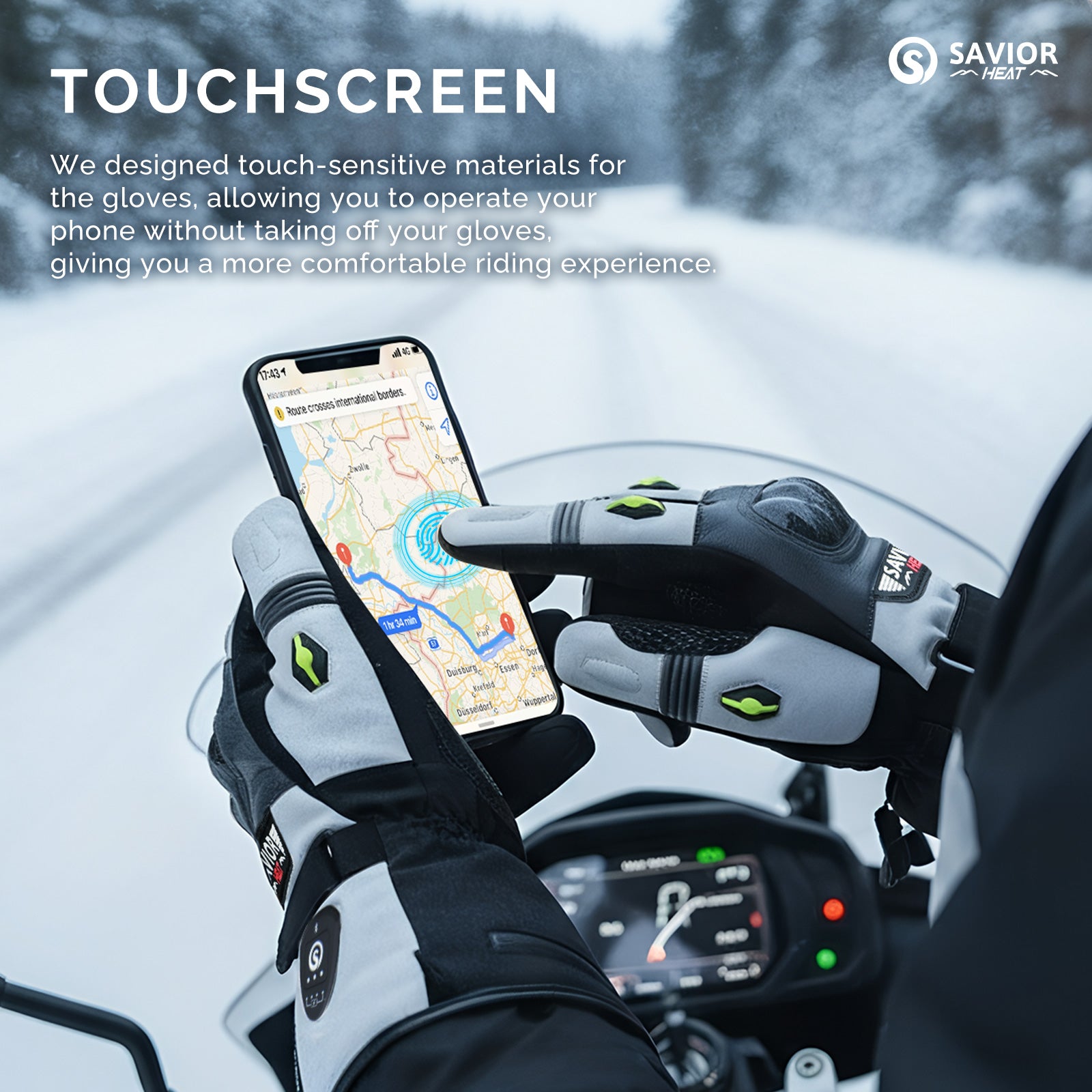 Pro-Series Bluetooth Heated Motorcycle Gloves